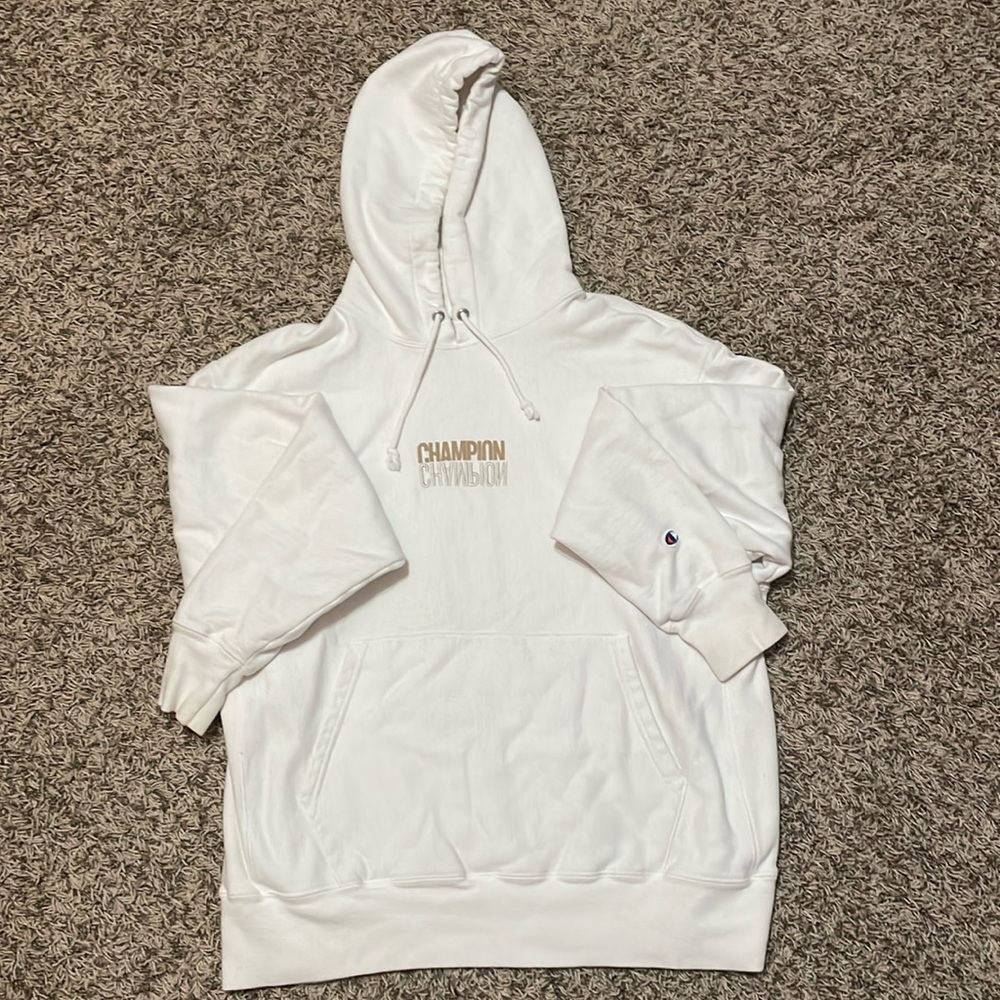 mens champion hoodie, size: large